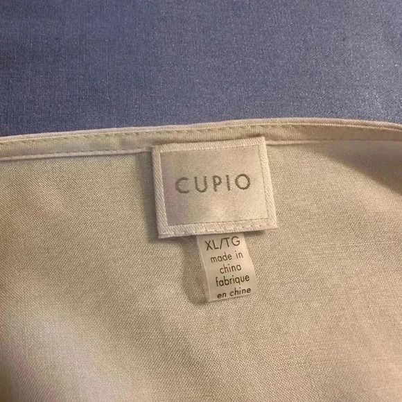 Cupio Tan V-Neck Bell Sleeve Blouse - Picture 7 of 8